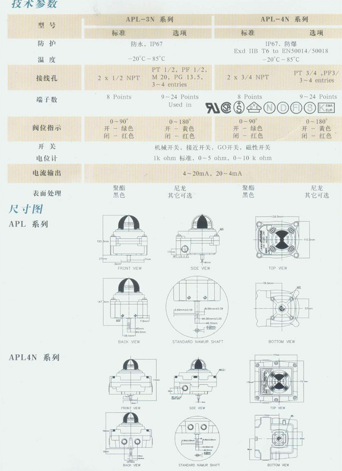 APL系列限位开关